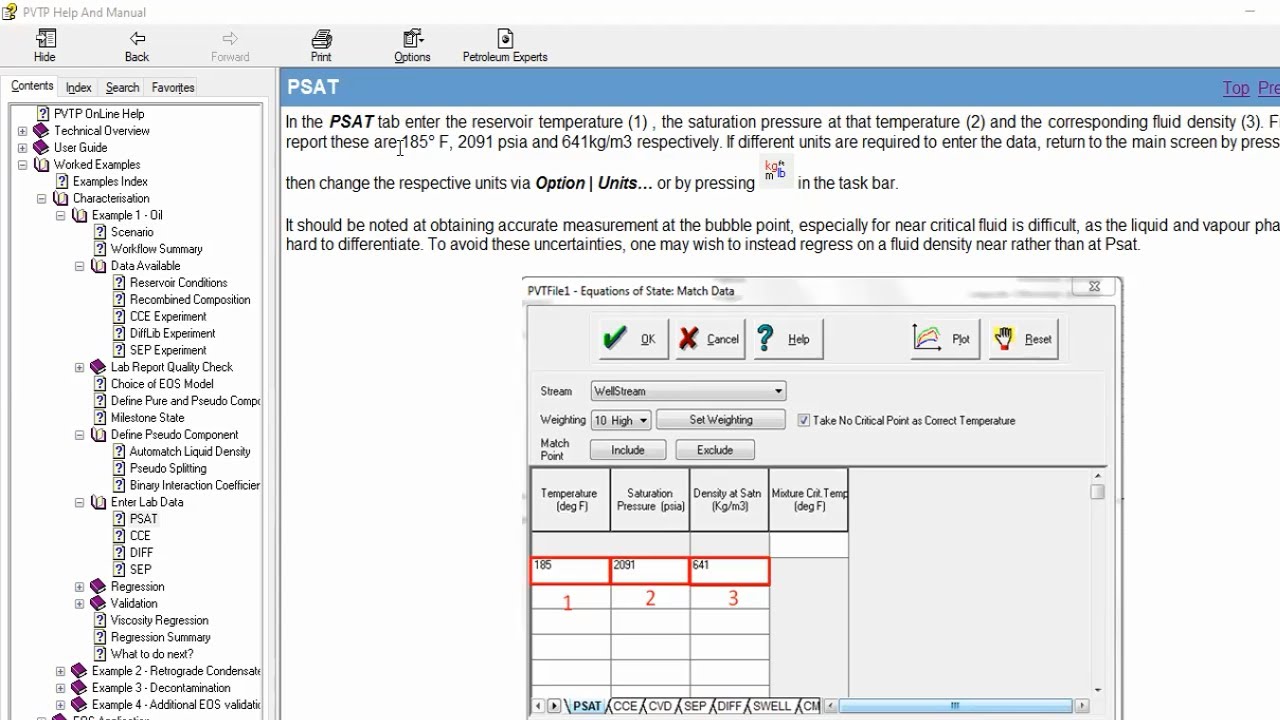 PVTP Tutorial 17: Enter Lab Data