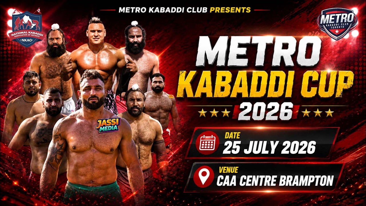 🔴Live : Metro Kabaddi cup  |  25 July 2026 | Canada Kabaddi Cup 2026 | Live Kabaddi Cup Today