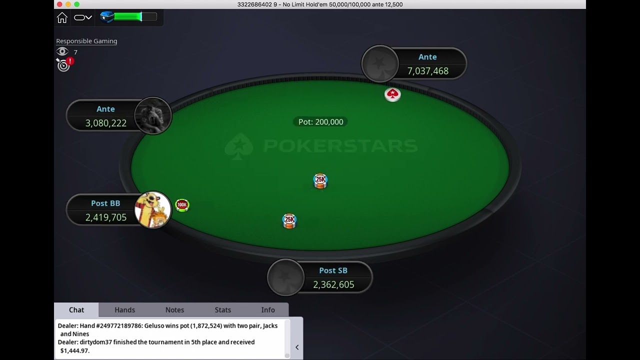 PokerStars SCOOP 16-H [Turbo Storm], $17.5k Gtd - Final Table Replay