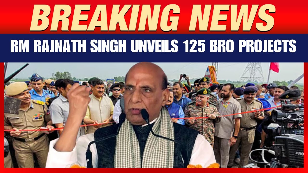 LIVE: Rajnath Singh Unveils 125 New BRO Projects in Leh | Big Boost to Border Infrastructure