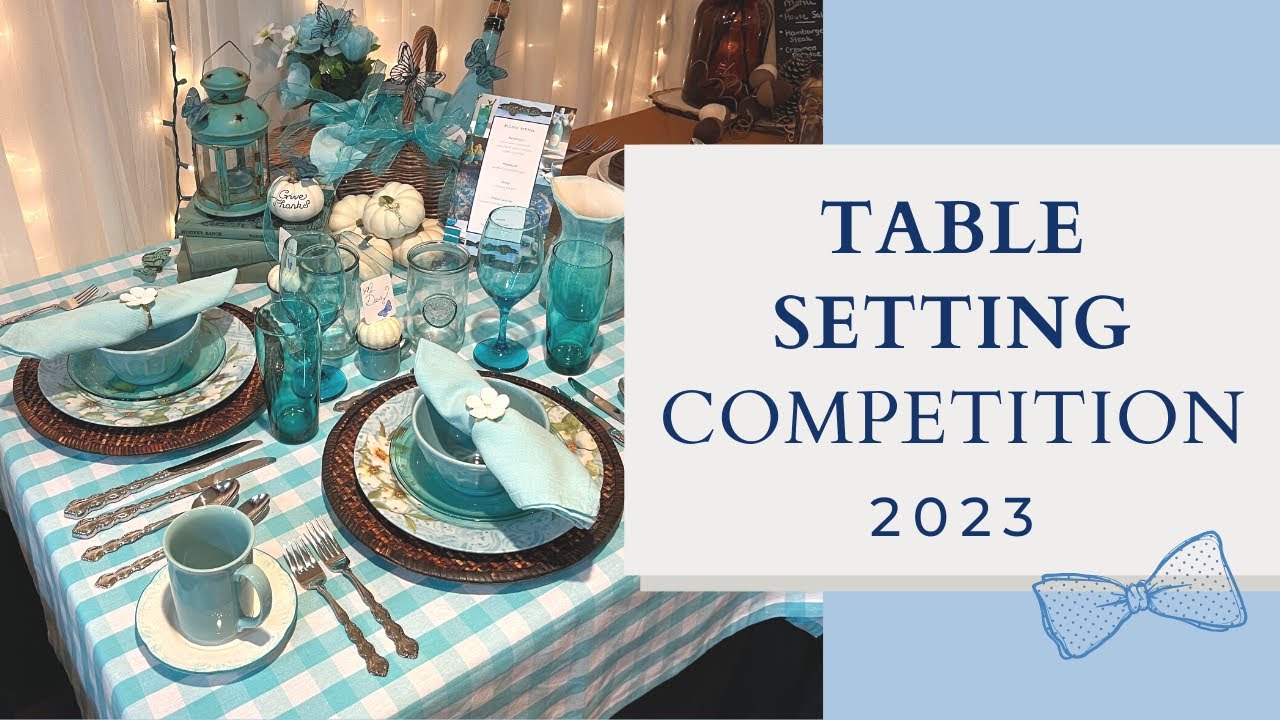 Table Setting Competition at the 2023 Chowan County Fair