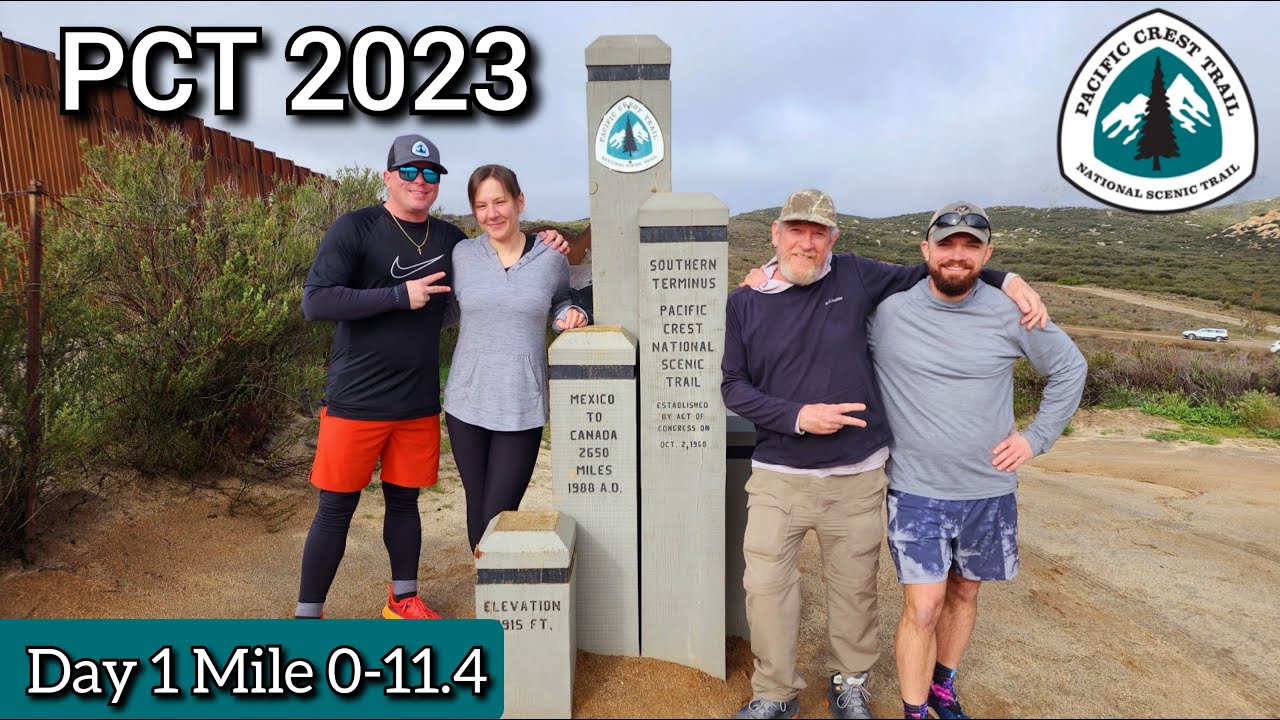 PCT 2023 - Day 1 Southern Terminus to Tentsite at Mile 11.4