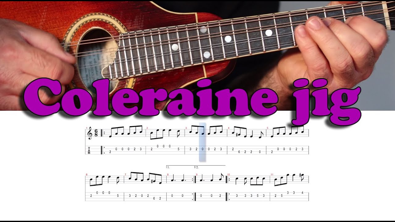 Irish mandolin lesson. Coleraine jig