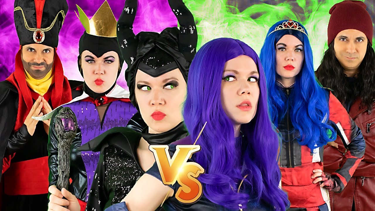 MAL vs MALEFICENT RAP BATTLE | DESCENDANTS vs DISNEY VILLAINS | 