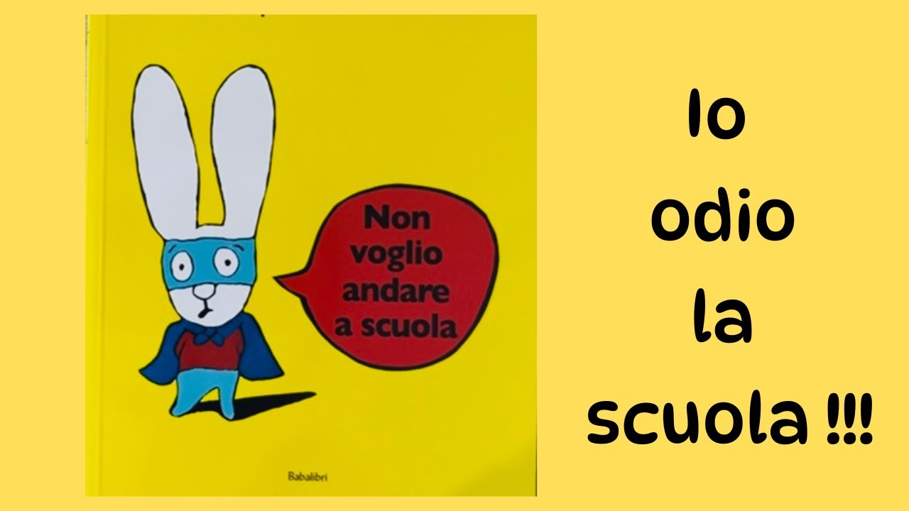 C’è Simone il Coniglietto 🐰- Non vuole andare a scuola ! #lettureperbambini #scuolamaterna