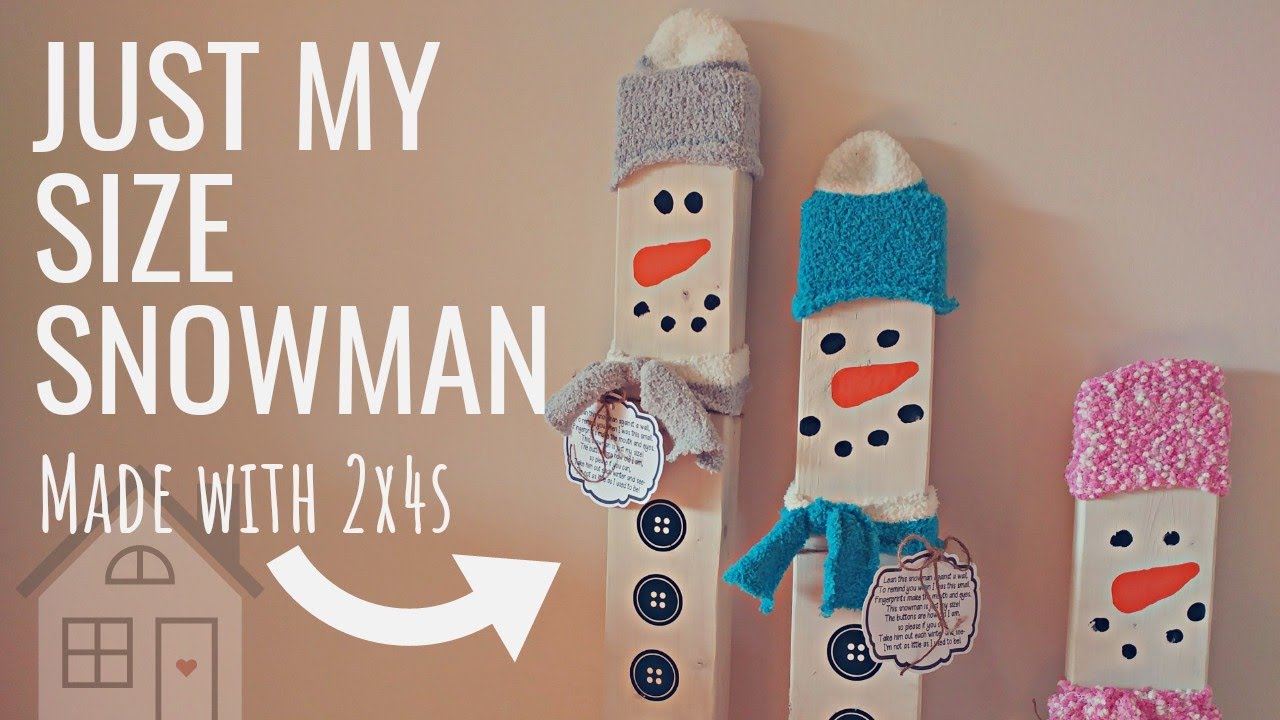 TUTORIAL: Leaning My Size Snowman Craft | DIY Just as tall as me Snowmen | Wooden Snowman | Winter