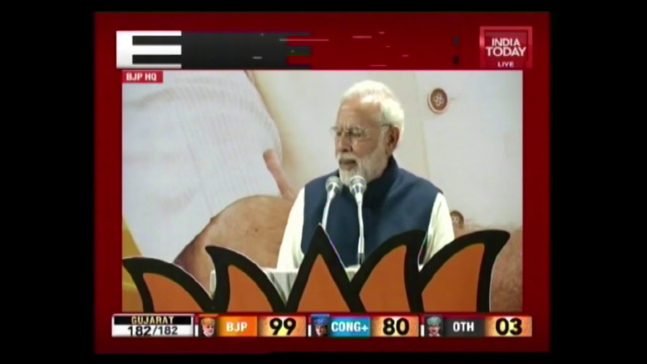 Exclusive : PM Modi's Speech After BJP Victory In Gujarat & HP