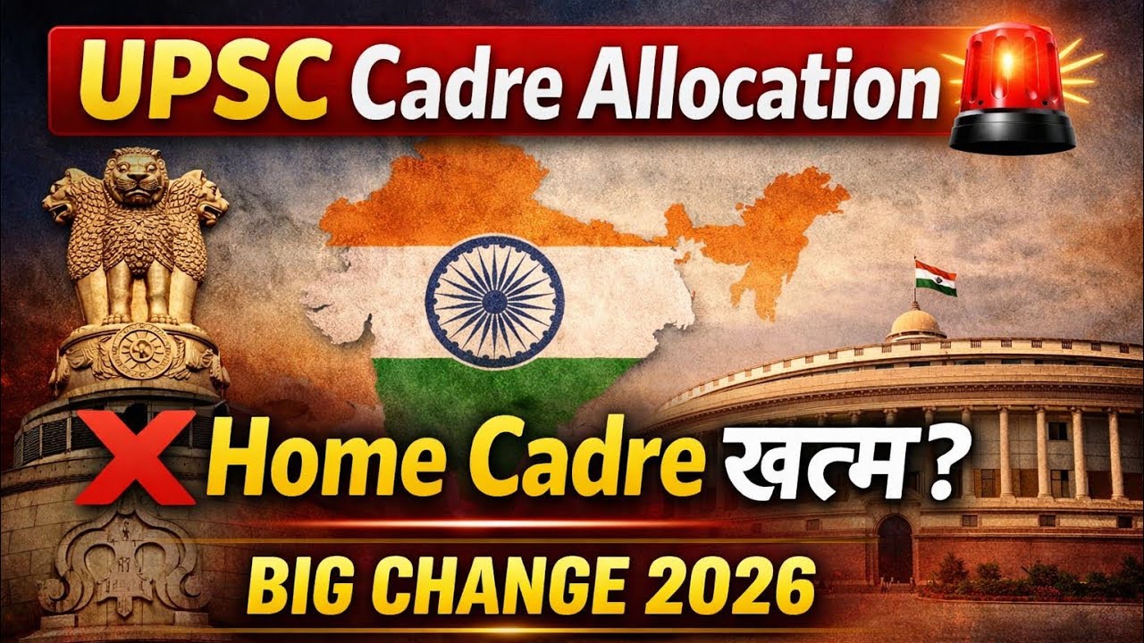 UPSC Cadre Allocation में बड़ा बदलाव 🚨 | अब Home Cadre नहीं मिलेगा? | Polity 2026