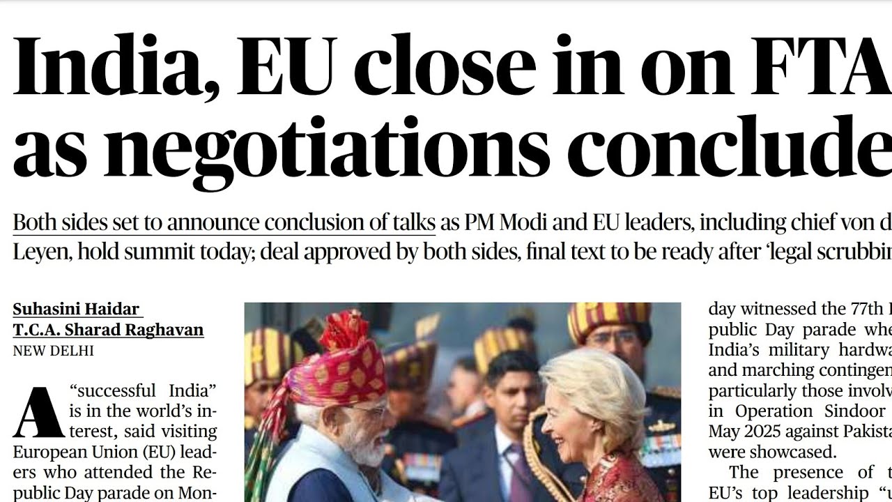 VISHNU - UPSC  is live  27 Jan , Newspaper analysis, The Hindu