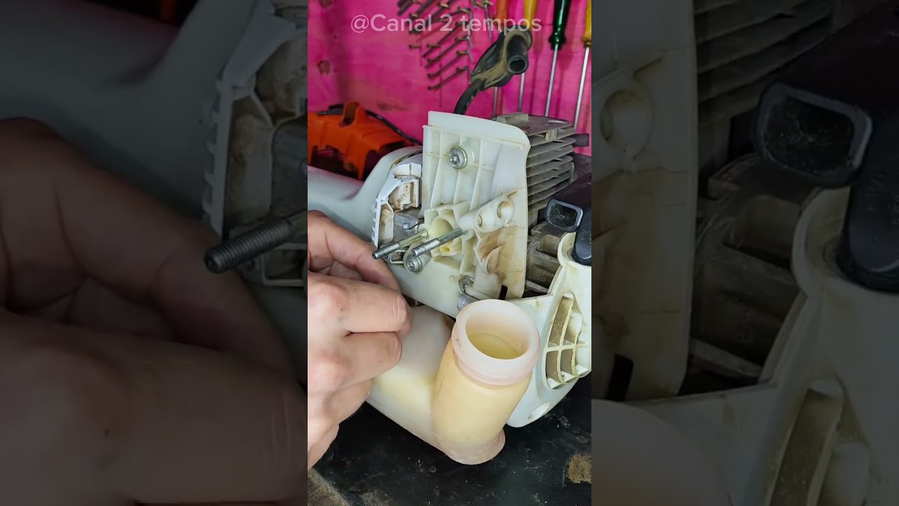 Limpeza de carburador Stihl FS 350.