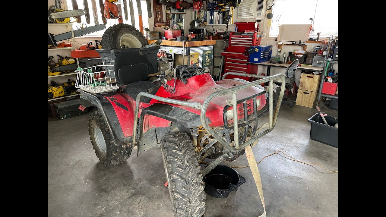 Honda Fourtrax 300 Lower Steering Bearing Removal