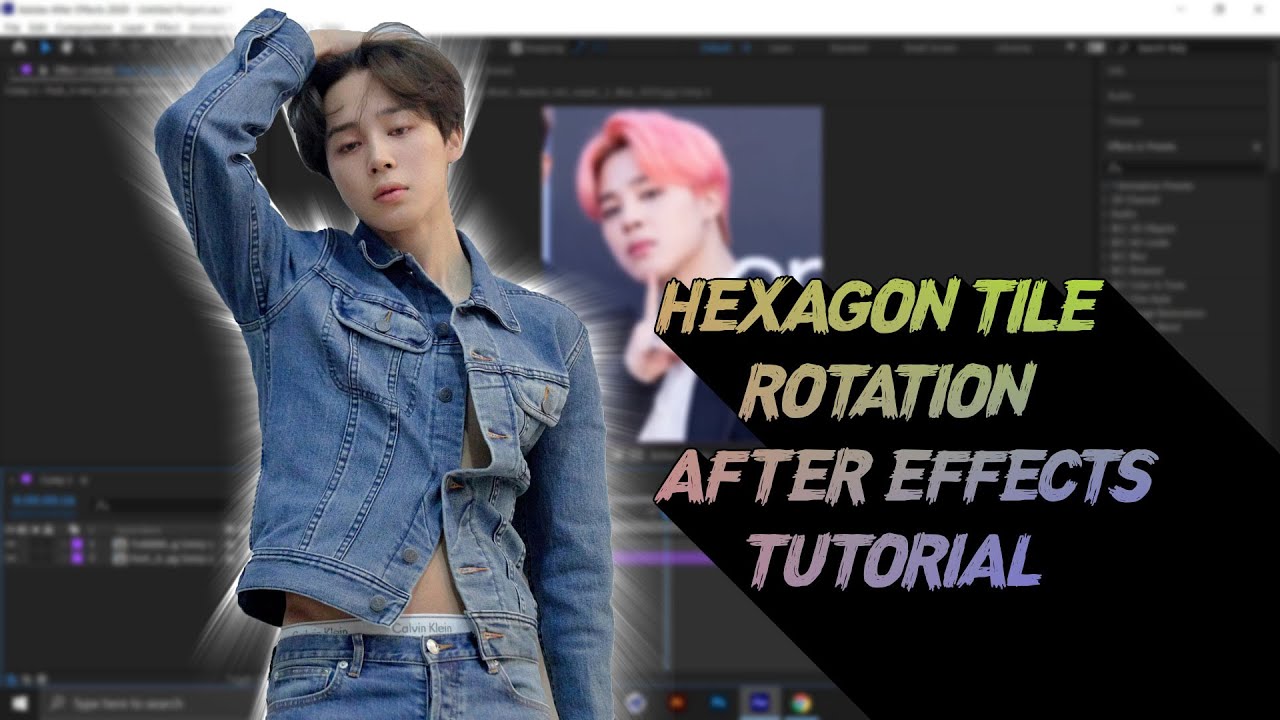 Hexagon middle tile rotation | AFTER EFFECTS TUTORIAL