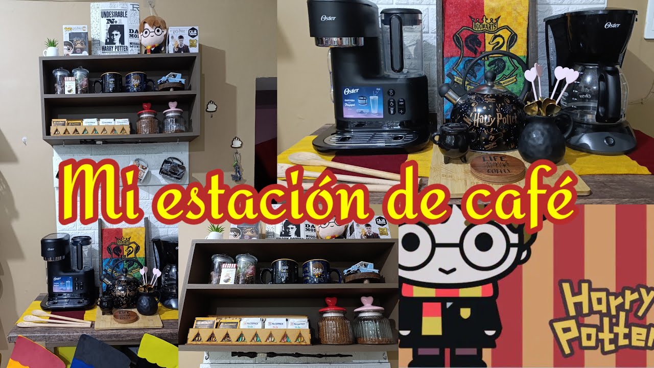 Decoración de mi estación de café, temática Harry Potter 😍