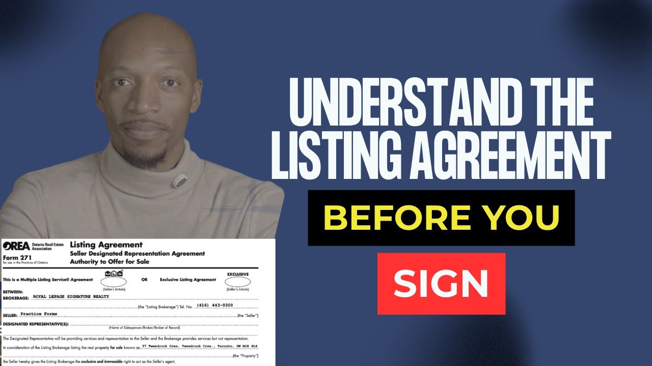 Ontario Listing Agreement Explained (OREA Form 271) 🚨 What Sellers MUST Know Before Signing