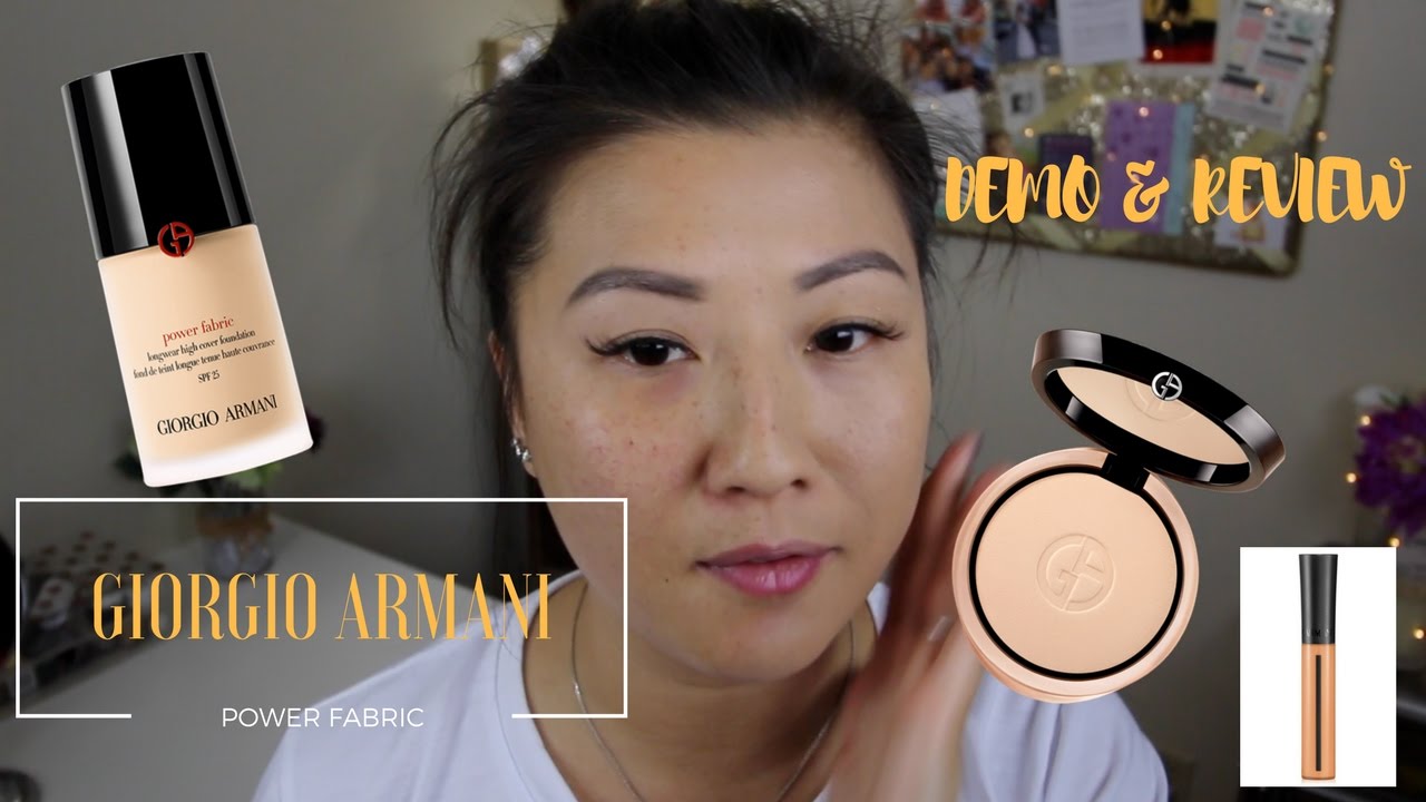 Giorgio Armani Power Fabric Foundation Demo & Review | leecestylz