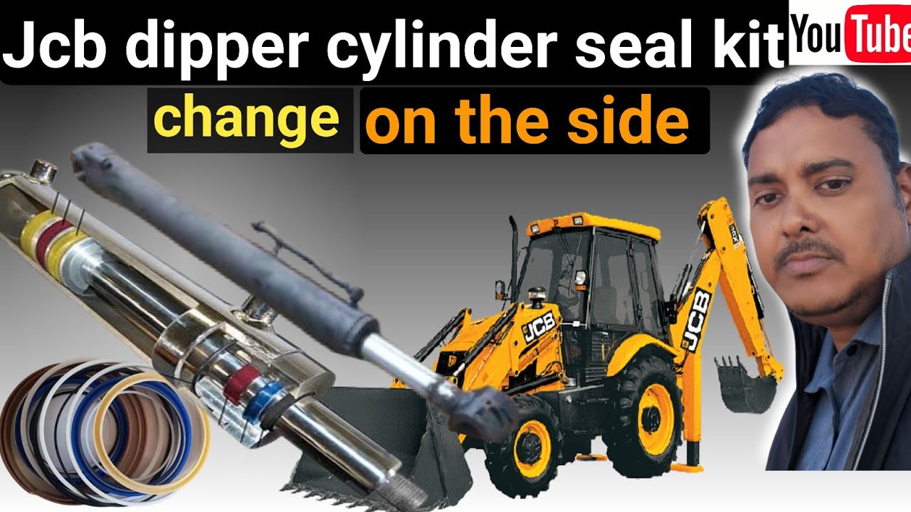 JCB dipper cylinder seal kit kaise change kare | how to work seal kit inside of cylinder
