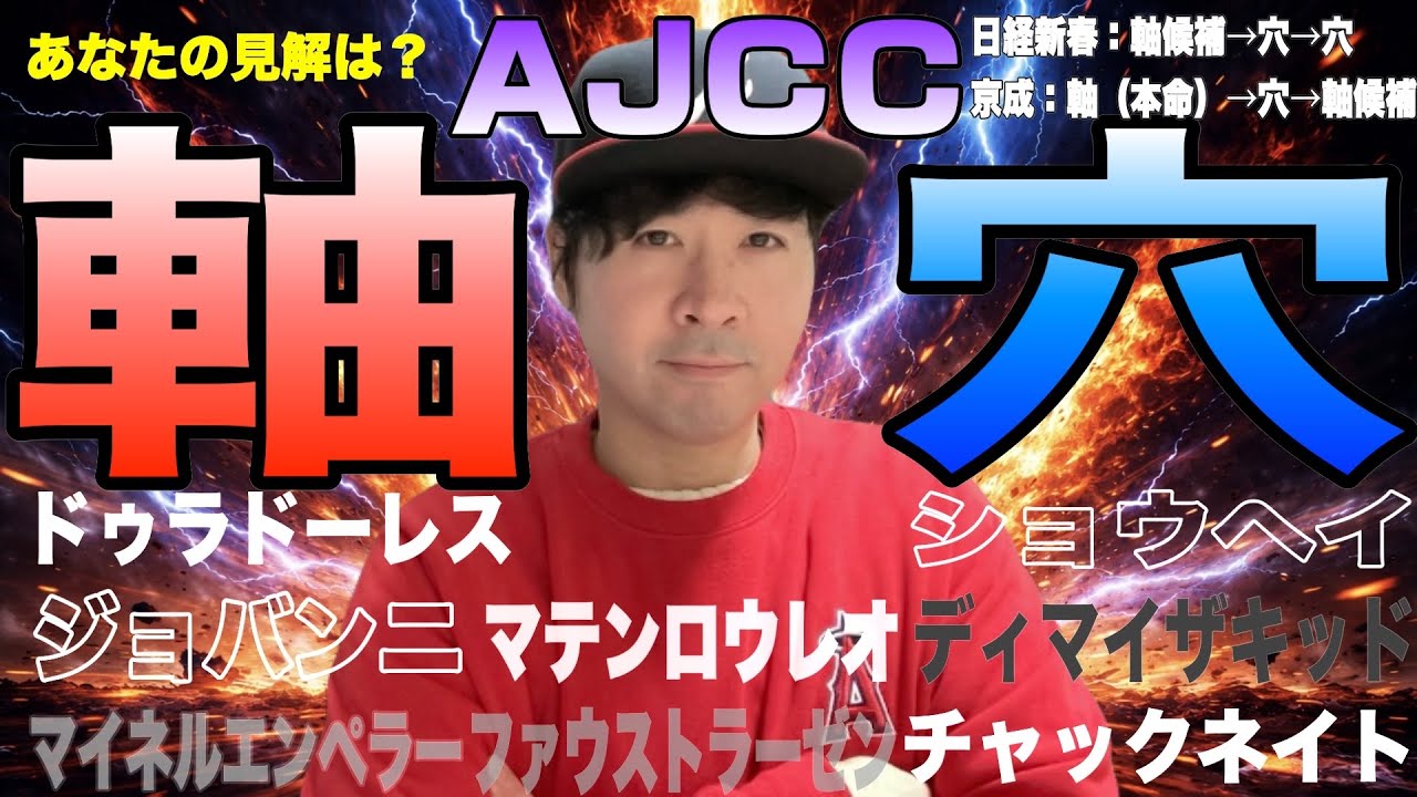 【AJCC2026】実力馬揃いの古馬にレベル高の４歳勢、あなたはどちらがお好みですか？ショウヘイ、ジョバンニ、ドゥラドーレスら素質馬が熱い冬の戦い【競馬予想】