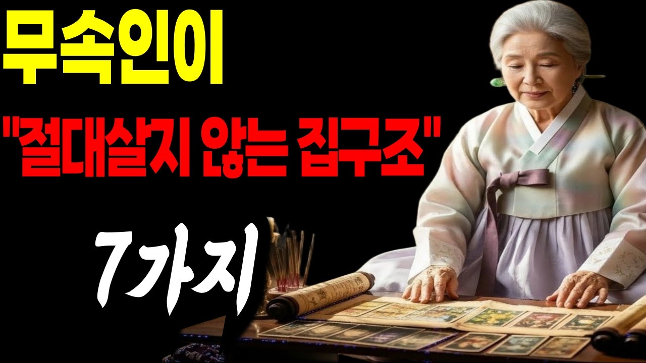 무속인이 절대 살지 않는 집 구조 7가지 #대박집 #명당 #풍수 #집고르는법