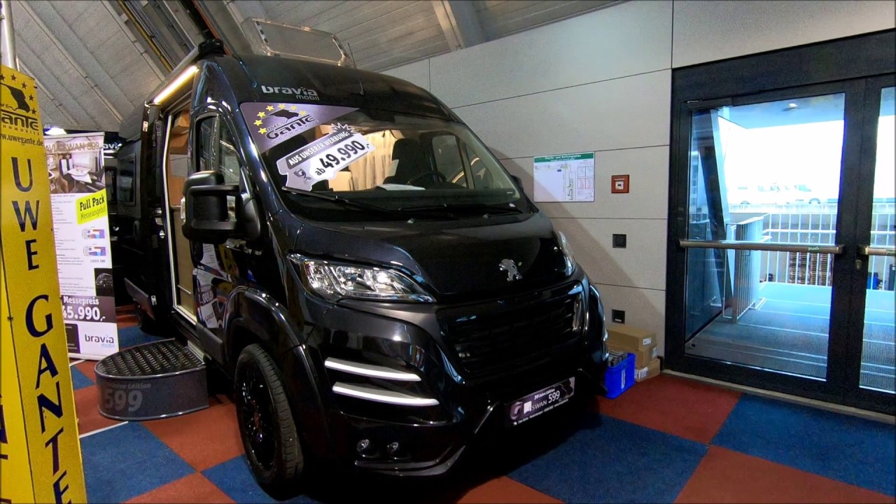 Bravia Mobil Swan 599 Peugeot Boxer 33 RV Camper Van new model walkaround and interior K0158