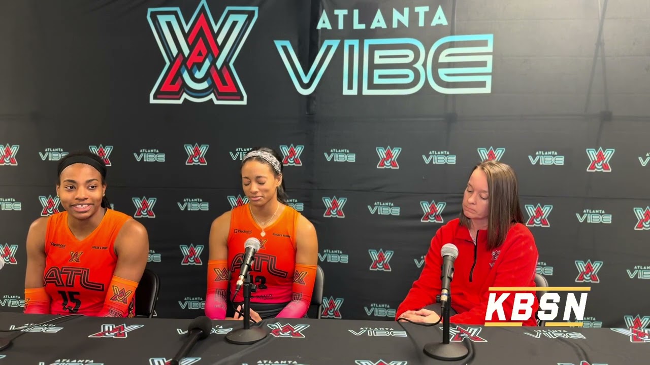 Atlanta Vibe Postgame Press Conference | Coach Banwarth, Leah Edmond & Aiko Jones | vs Indy Ignite 