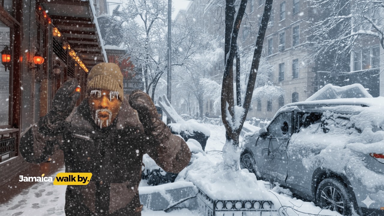 ✓⚠️ Walking Through A Dangerous New York Snowstorm 🇺🇸❄️🇯🇲