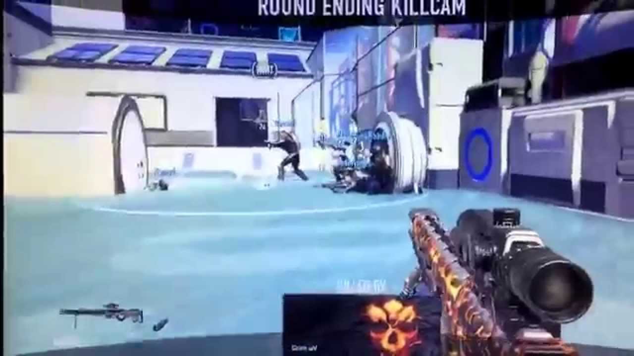 BOT SHOT HIT GROUND THANKS! MAGMA CAMO DLC ADVANCED WARFARE!!