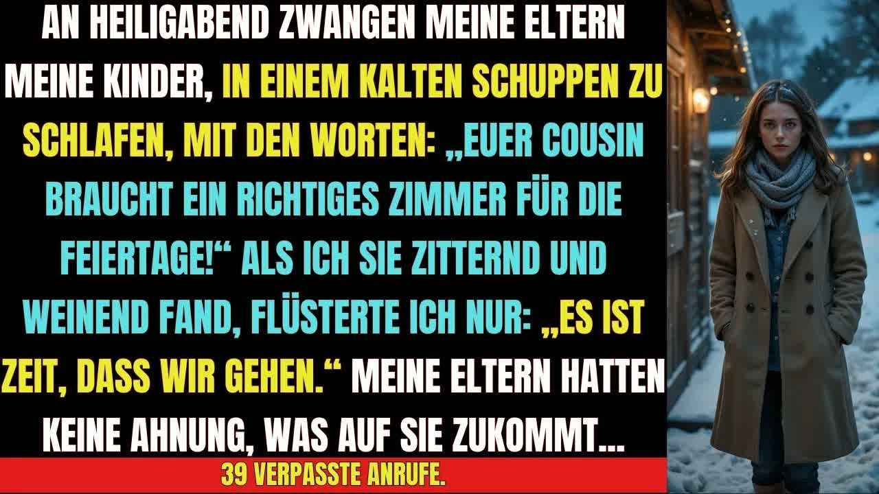 🔥 „Als ich meine Kinder zitternd im Schuppen fand, wusste ich： Es ist Zeit zu gehen “