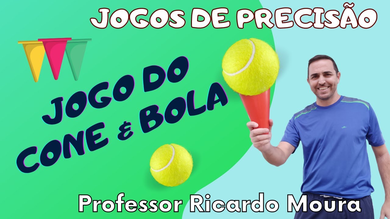 JOGOS DE PRECISÃO - Jogo do Cone e Bola (Educação Física Escolar)