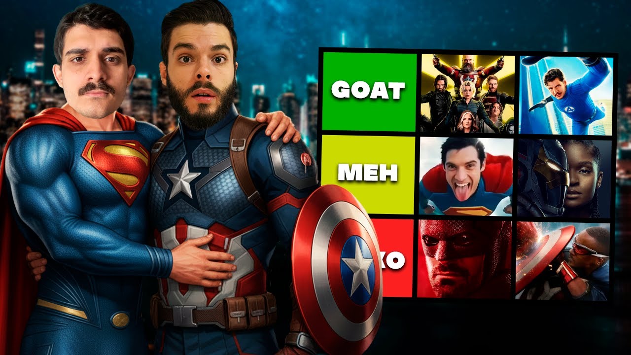 Os MELHORES (e piores) FILMES e SÉRIES de HERÓI de 2025... | Tier Rafa #74