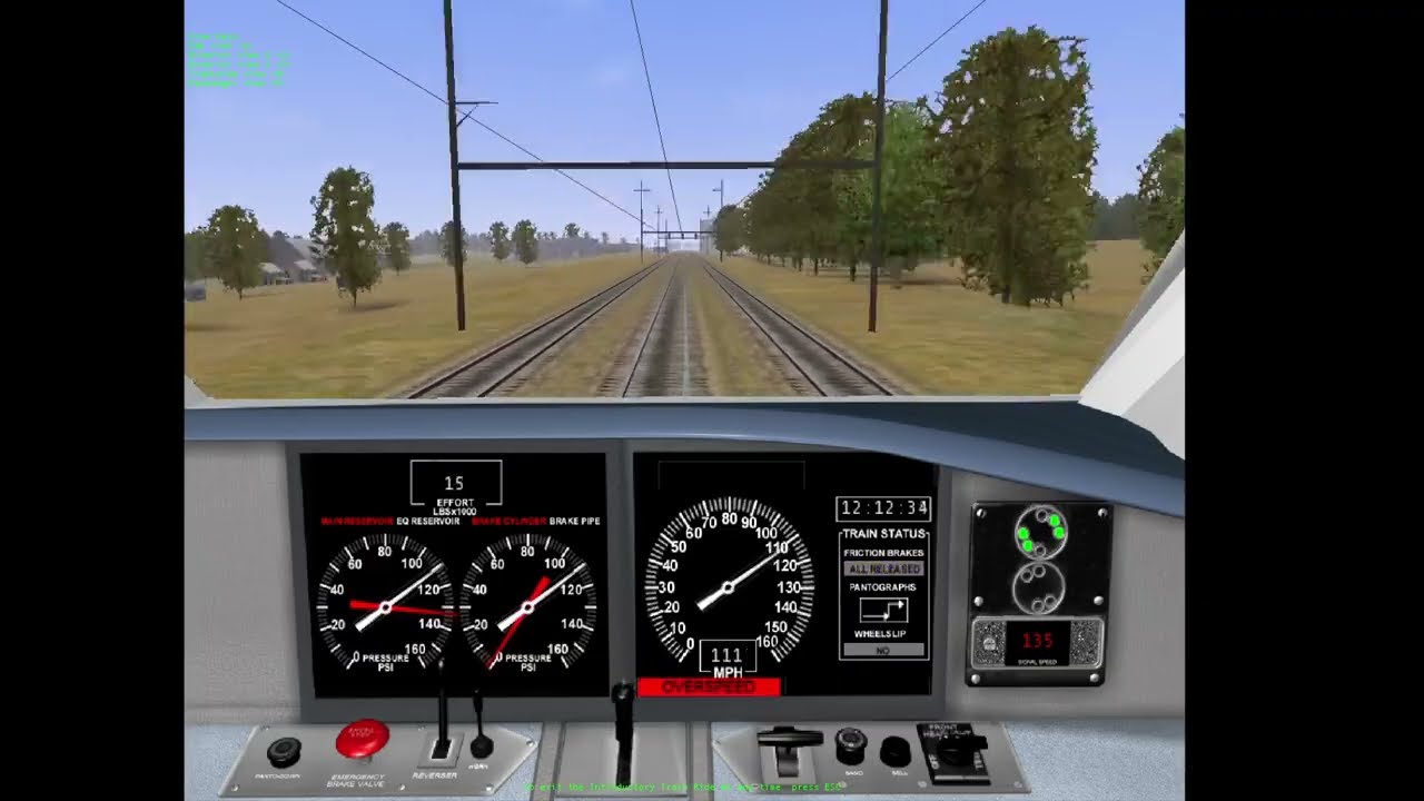Microsoft Train Simulator: Northeast Corridor (Philadelphia to Washington DC) Timelapse