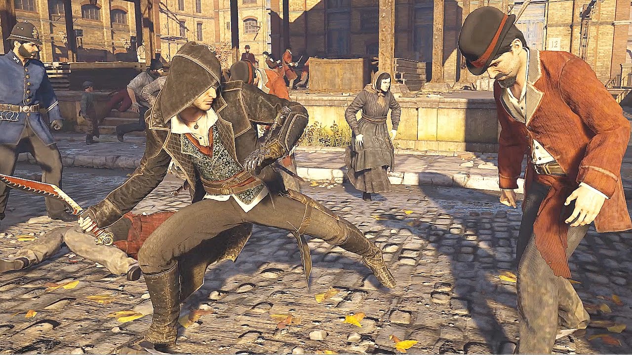 Assassin's Creed Syndicate Jacob Frye The Bodygaurd vs Templar Gang Big Fight