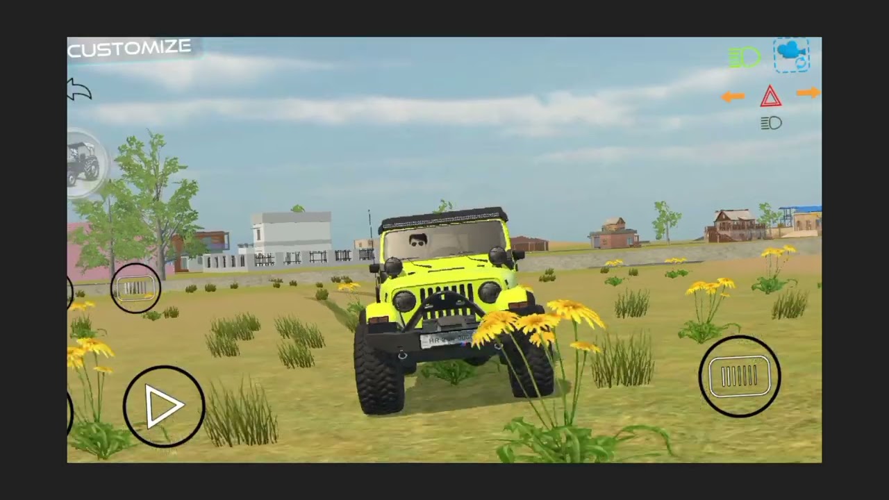 Trending modified Thar car Indian car game 😈🎮😘🎮 Indian car game 😈