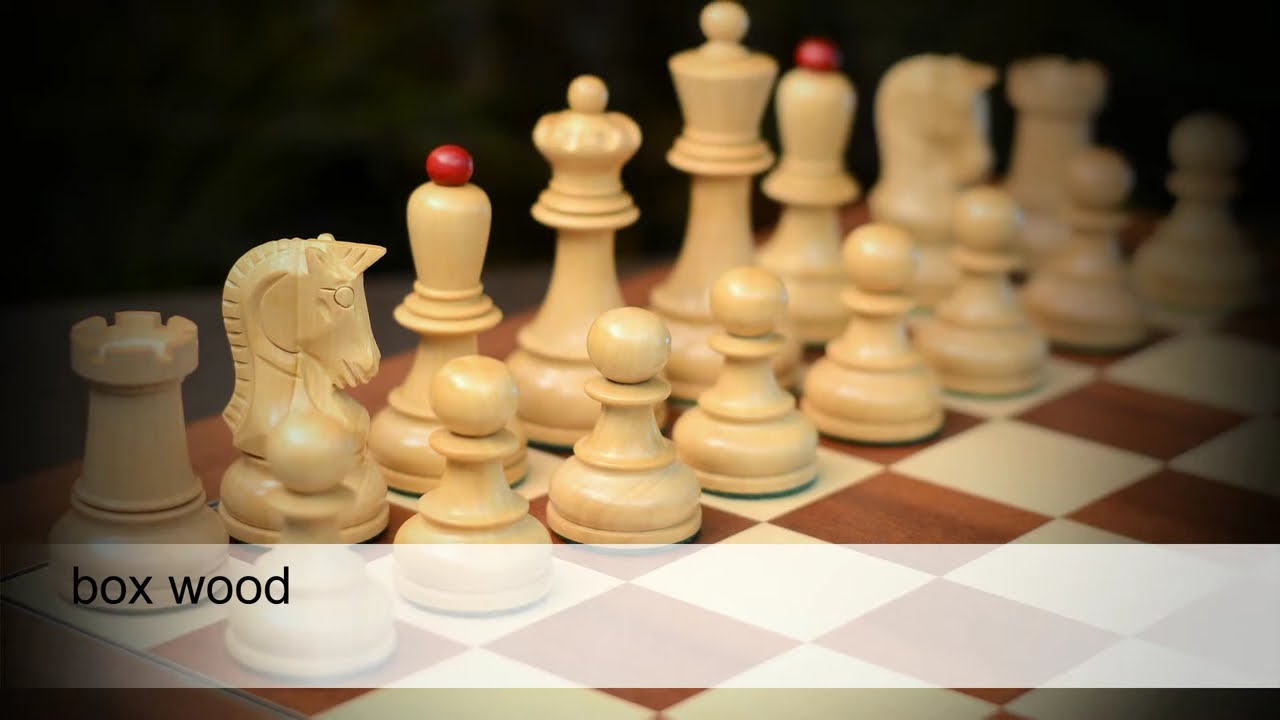 1950 Dubrovnik Bobby Fischer | Stained Crimson | 9th Chess Olympiad Chess Set | Chessbazaar®