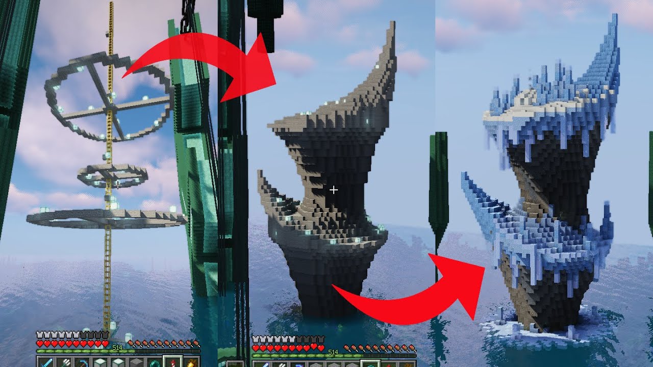 Minecraft Custom Ice Island For My Mega Base