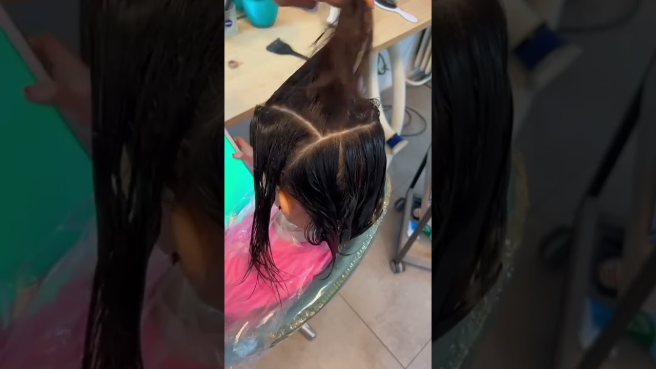 La bonne fa&ccedil;on de faire des sections avant de passer le peigne &agrave; poux #poux #lices #cheveux