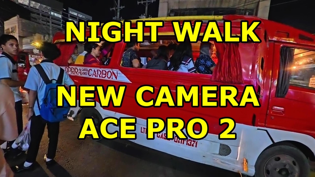 NIGHT WALK TO THE BARRACKS!  CAMERA: ACE PRO 2  4K,  CEBU CITY