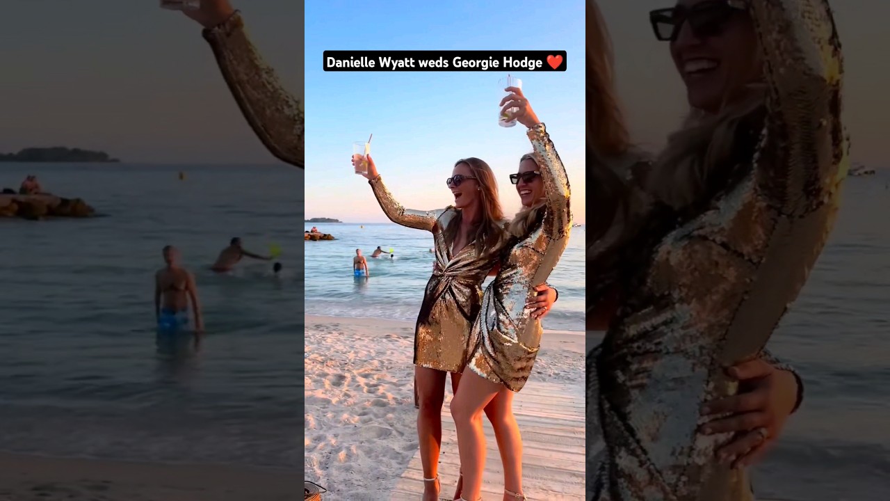 Danielle Wyatt and Georgie Hodge share Wedding Pictures 🤩 #ytshorts