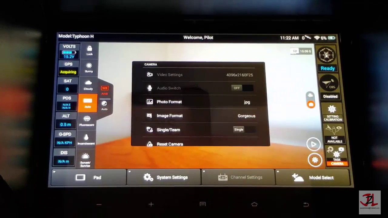 Mejoras de la actualización release 3 0 en Yuneec Typhoon H, Español