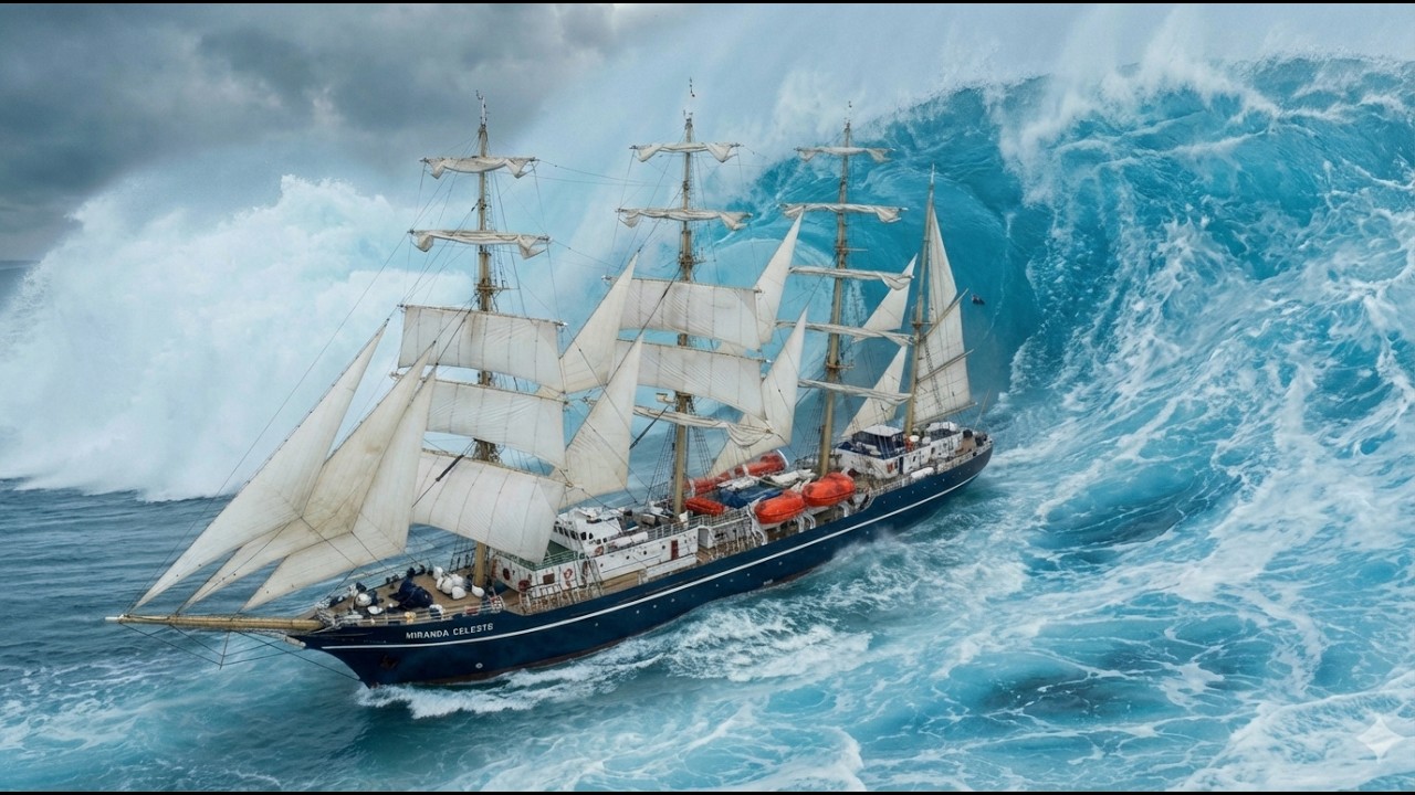 World’s Largest Sailing Ship Hit by a Colossal Tsunami | Ultra Realistic Disaster (AI VFX)