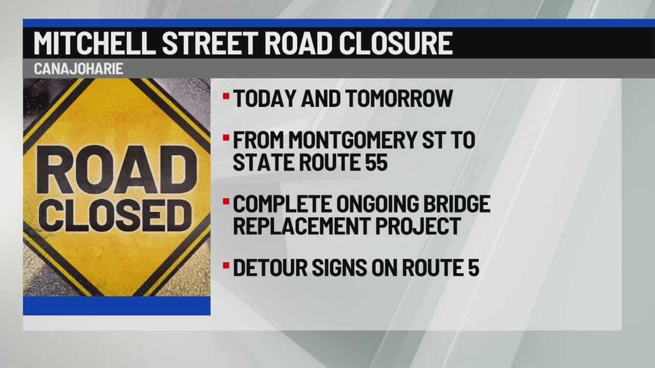 Road closures in the Capital Region