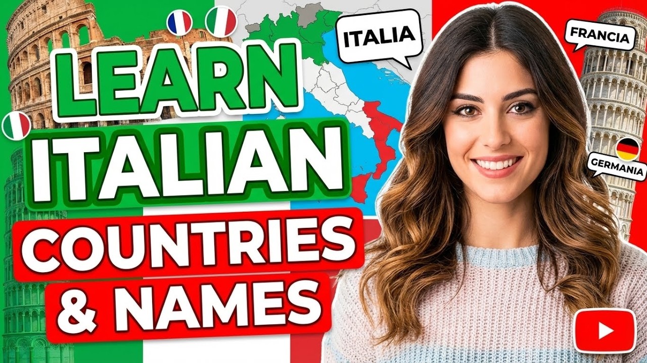 Learn Country Names in Italian | Pronunciation & Articles Guide | Study Italian for beginners A1