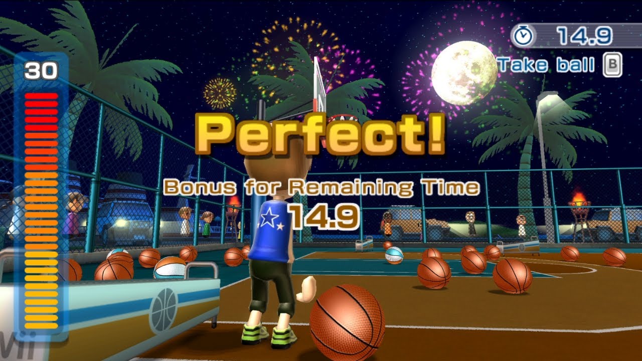 Wii Sports Resort 3-Point Contest Perfect Game (44.9)
