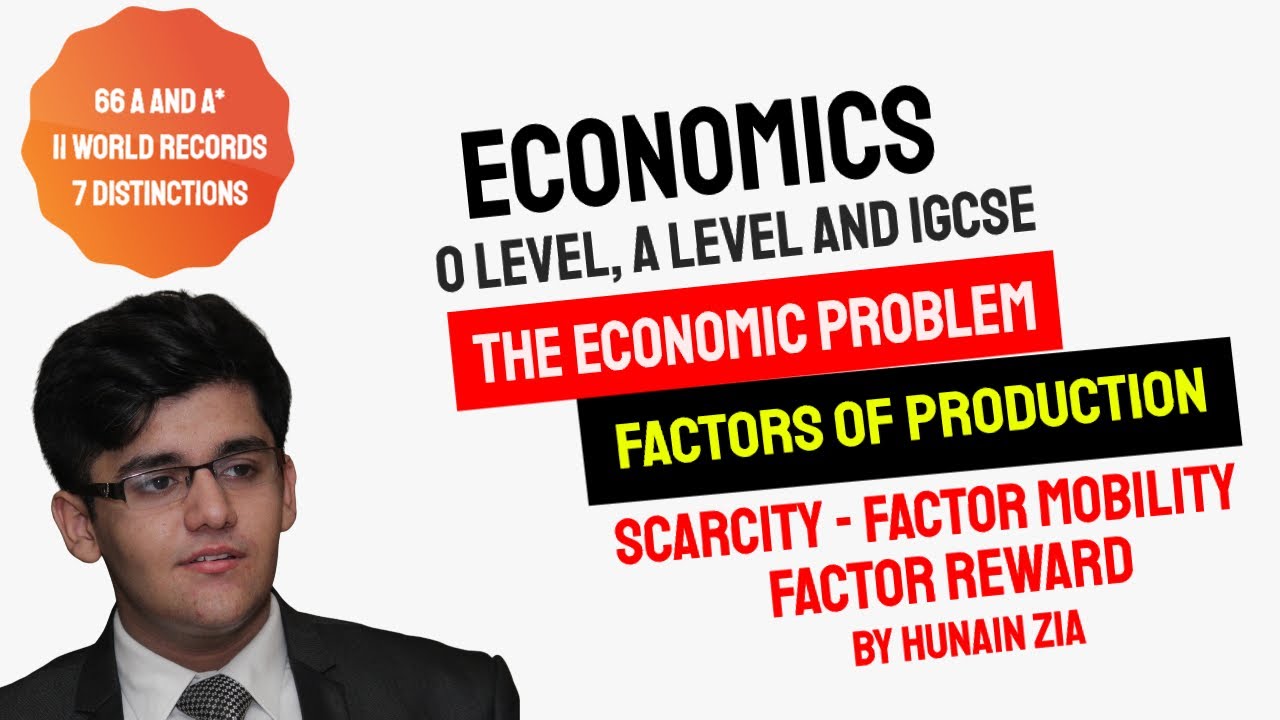 Scarcity, Economic Problem and Factors of Production | Economics O Level IGCSE A Level | Hunain Zia