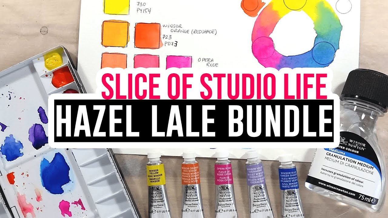 Slice of Studio Life! - Ep 08 - Hazel Lale's colors + granulation medium! 🎨