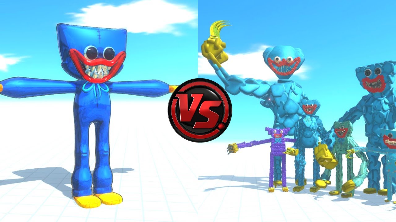 HUGGY WUGGY VS WORKSHOP HUGGY WUGGY   ANIMAL REVOLT BATTLE SIMULATOR