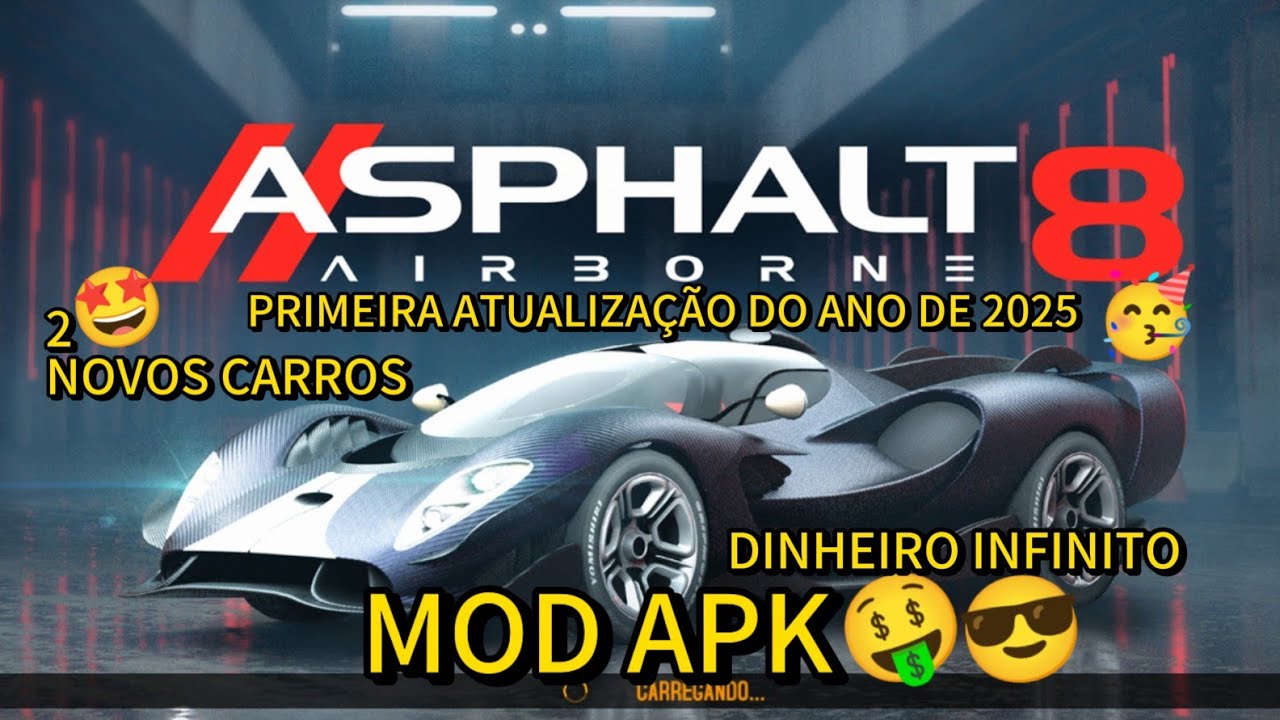 Nova Atualização 🤩  Do Asphalt 8 Com Mod APK Dinheiro Infinito A Primeira Atualização Do Ano De 2025