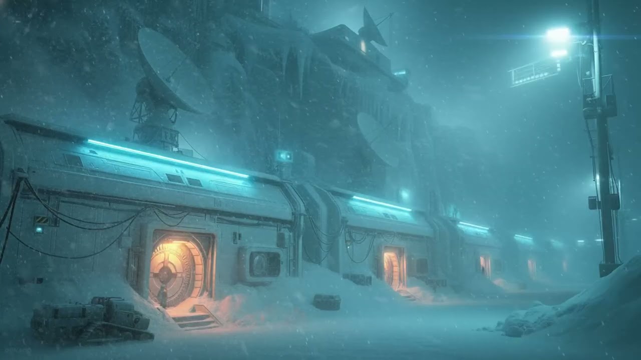 The Deepest Sleep Ever: Soothing Snowstorm at an Arctic Outpost | Spatial Wind ASMR