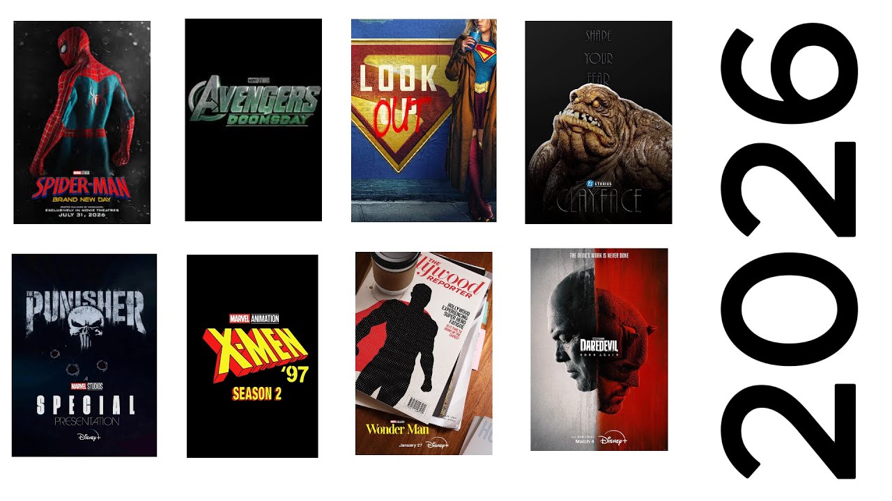 Upcoming Marvel & DC Superhero Movies + TV Shows in 2026