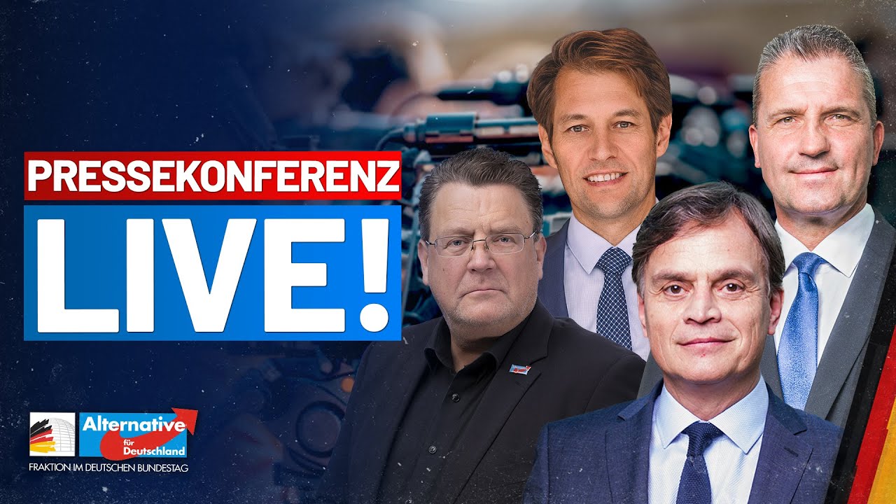 LIVE: Pressekonferenz der AfD-Fraktion - Diese Woche im Bundestag!