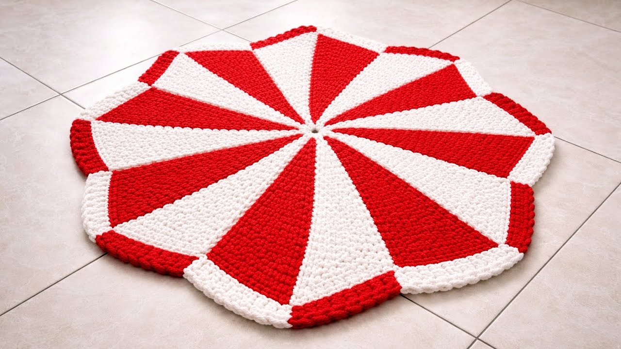 दो रंगों में बनाएं बड़े साइज का सुंदर सा डोर मैट #doormatdesign #thalposhkashebanaye #paidandesign 